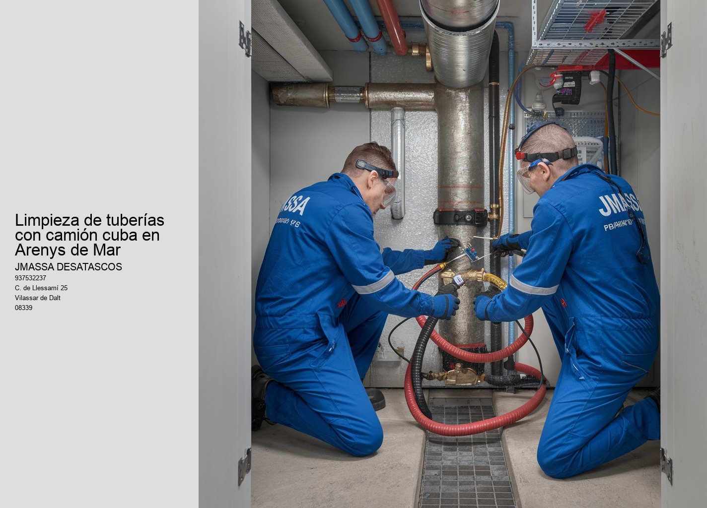 Recibe una inspección de tuberías profesional