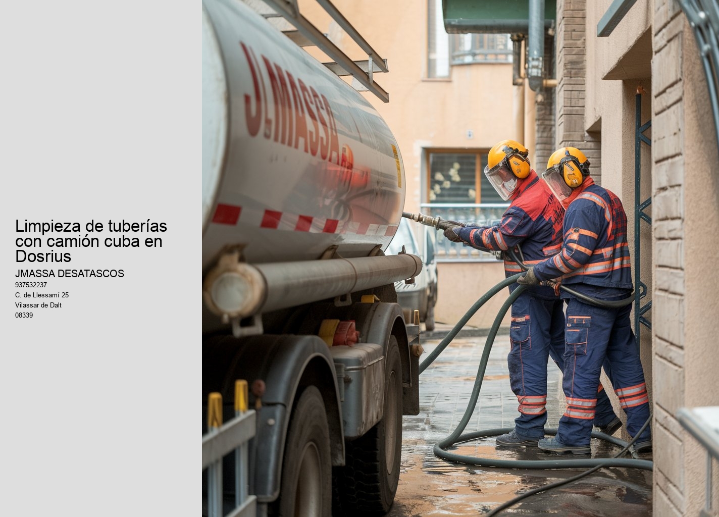 Servicio de limpieza de fosas sépticas, disponible de 7 a 21