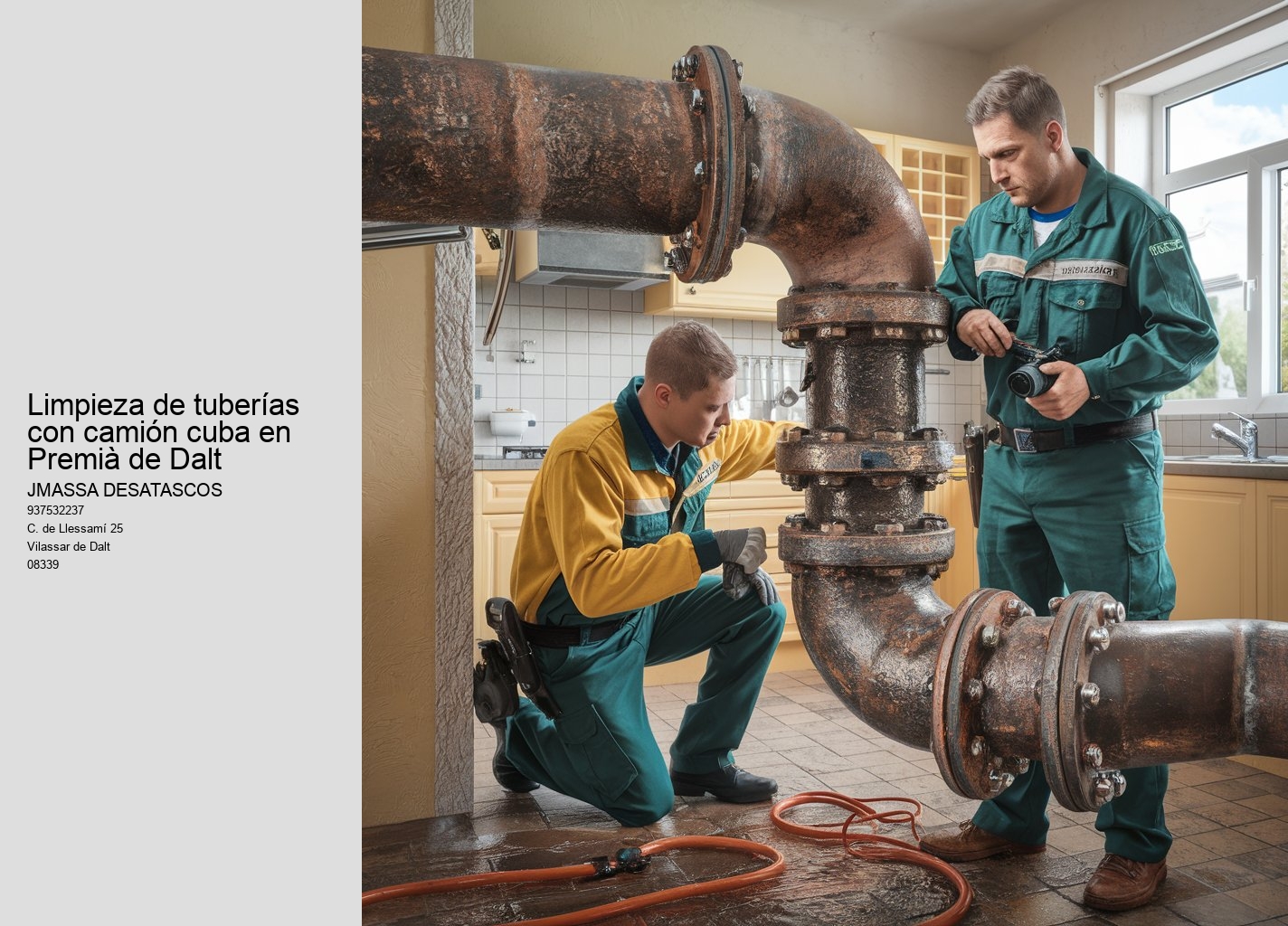 Servicios de desatasco en Premià de Dalt a tu disposición