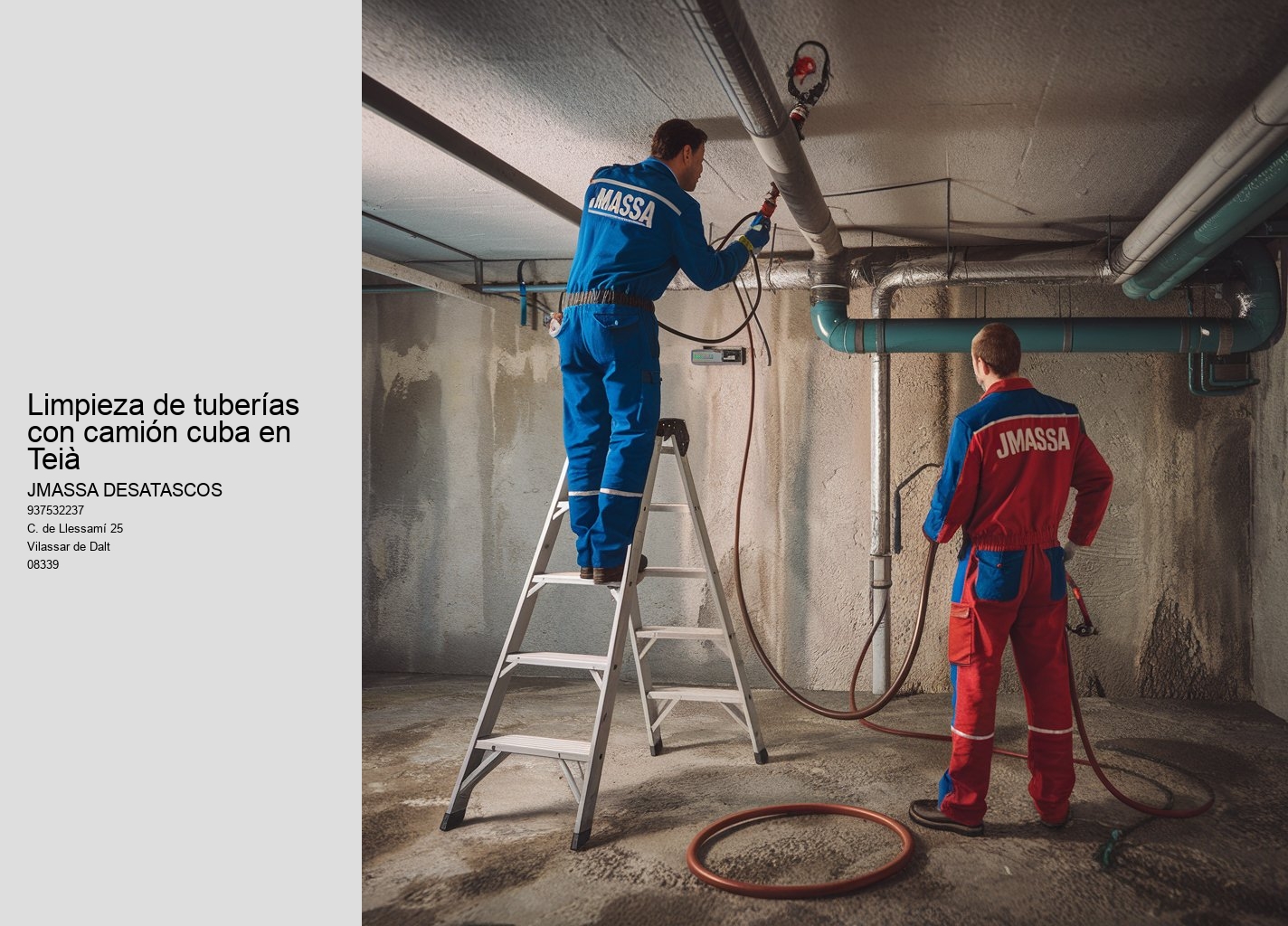 Recibe una inspección de tuberías profesional
